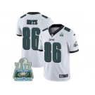 Youth Nike Philadelphia Eagles #86 Zach Ertz White Super Bowl LII Champions Stitched NFL Vapor Untouchable Limited Jersey