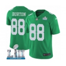 Youth Nike Philadelphia Eagles #88 Trey Burton Limited Green Rush Vapor Untouchable Super Bowl LII NFL Jersey