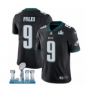 Youth Nike Philadelphia Eagles #9 Nick Foles Black Alternate Vapor Untouchable Limited Player Super Bowl LII NFL Jersey