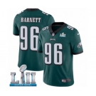 Youth Nike Philadelphia Eagles #96 Derek Barnett Midnight Green Team Color Vapor Untouchable Limited Player Super Bowl LII NFL Jersey