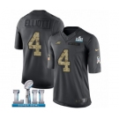 outh Nike Philadelphia Eagles #4 Jake Elliott Limited Black 2016 Salute to Service Super Bowl LII NFL Jersey