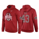 NCAA Ohio State Buckeyes #43 Darron Lee Red Playoff Bound Vital College Football Pullover Hoodie