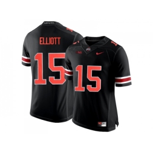 2016 Ohio State Buckeyes Ezekiel Elliott #15 College Football Limited Jersey - Blackout