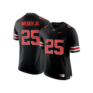 2016 Ohio State Buckeyes Mike Weber Jr. #25 College Football Limited Jersey - Blackout
