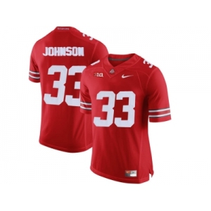 2016 Ohio State Buckeyes Pete Johnson #33 College Football Limited Jersey - Scarlet