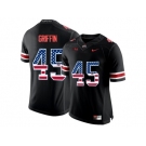 2016 US Flag Fashion Ohio State Buckeyes Archie Griffin #45 College Football Limited Jersey - Blackout