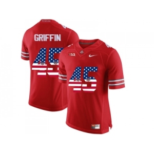 2016 US Flag Fashion Ohio State Buckeyes Archie Griffin #45 College Football Limited Jersey - Scarlet