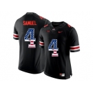 2016 US Flag Fashion Ohio State Buckeyes Curtis Samuel #4 College Football Limited Jersey - Blackout