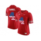 2016 US Flag Fashion Ohio State Buckeyes Curtis Samuel #4 College Football Limited Jersey - Scarlet