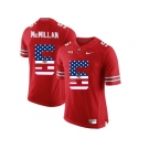 2016 US Flag Fashion Ohio State Buckeyes Raekwon McMillan #5 College Football Limited Jersey - Scarlet