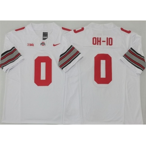 Men's Ohio State Buckeyes #0 OH-IO White 2025 F.U.S.E. Limited Stitched Jersey