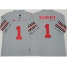 Men's Ohio State Buckeyes #1 Buckeyes Gray 2025 F.U.S.E. Limited Stitched Jersey