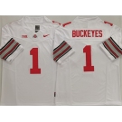Men's Ohio State Buckeyes #1 Buckeyes White 2025 F.U.S.E. Limited Stitched Jersey