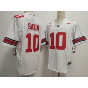 Men's Ohio State Buckeyes #10 Julian Sayin White 2025 F.U.S.E. Limited Stitched Jersey