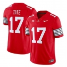Men's Ohio State Buckeyes #17 Carnell Tate Red F.U.S.E. 2025-2026 Stitched Football Jersey