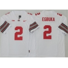 Men's Ohio State Buckeyes #2 Emeka Egbuka White 2025 F.U.S.E. Limited Stitched Jersey