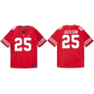 Men's Ohio State Buckeyes #25 Bo Jackson Red Stitched Football Jersey