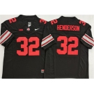 Men's Ohio State Buckeyes #32 TreVeyon Henderson Black 2025 F.U.S.E. Limited Stitched Jersey