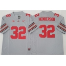 Men's Ohio State Buckeyes #32 TreVeyon Henderson Gray 2025 F.U.S.E. Limited Stitched Jersey