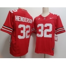Men's Ohio State Buckeyes #32 TreVeyon Henderson Red FUSE College Football Jersey