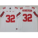 Men's Ohio State Buckeyes #32 TreVeyon Henderson White 2025 F.U.S.E. Limited Stitched Jersey