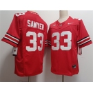 Men's Ohio State Buckeyes #33 Jack Sawyer Red 2025 F.U.S.E. Limited Stitched Jersey