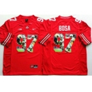 Ohio State Buckeyes #97 Joey Bosa Red Player Fashion Stitched NCAA Jersey