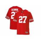 Scarlet & Grey Ohio State Buckeyes Eddie George #27 College Football Throwback Jersey - Scarlet