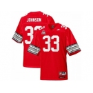 Scarlet & Grey Ohio State Buckeyes Pete Johnson #33 College Football Throwback Jersey - Scarlet