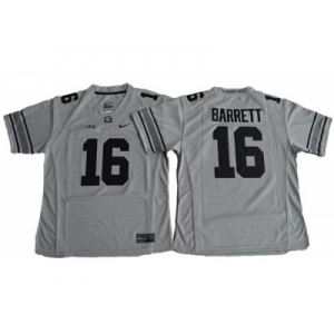Women's Ohio State Buckeyes #16 J. T. Barrett Gridion Grey II Stitched NCAA Jersey