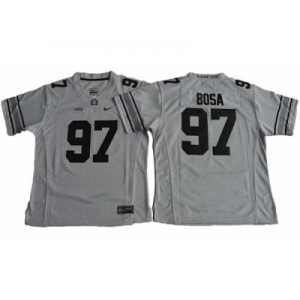 Women's Ohio State Buckeyes #97 Joey Bosa Gridion Grey II Stitched NCAA Jersey