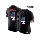 2016 US Flag Fashion Youth Ohio State Buckeyes Curtis Samuel #4 College Football Limited Jersey - Blackout