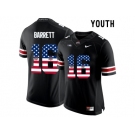 2016 US Flag Fashion Youth Ohio State Buckeyes J.T. Barrett #16 College Football Limited Jersey - Black