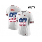 2016 US Flag Fashion Youth Ohio State Buckeyes Nick Bosa #97 College Football Limited Jersey - White