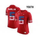 2016 US Flag Fashion Youth Ohio State Buckeyes Raekwon McMillan #5 College Football Limited Jersey - Scarlet