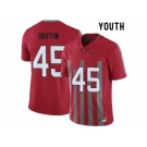 2016 Youth Ohio State Buckeyes Archie Griffin #45 College Football Alternate Elite Jersey - Scarlet