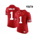 2016 Youth Ohio State Buckeyes Braxton Miller #1 College Football Limited Jersey - Scarlet