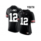 2016 Youth Ohio State Buckeyes C.Jones #12 College Football Limited Jersey - Black