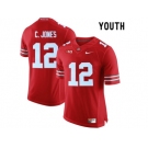 2016 Youth Ohio State Buckeyes C.Jones #12 College Football Limited Jersey - Scarlet