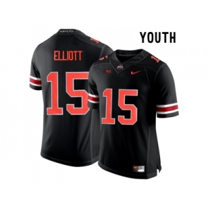 2016 Youth Ohio State Buckeyes Ezekiel Elliott #15 College Football Limited Jersey - Blackout