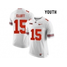 2016 Youth Ohio State Buckeyes Ezekiel Elliott #15 College Football Limited Jersey - White