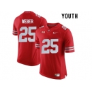 2016 Youth Ohio State Buckeyes Mike Weber #25 College Football Limited Jersey - Scarlet