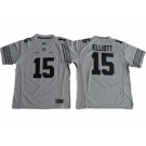 Youth Ohio State Buckeyes #15 Ezekiel Elliott Gridion Grey II Stitched NCAA Jersey