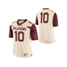 Men's Oklahoma Sooners #10 College Limited Football Jersey - White