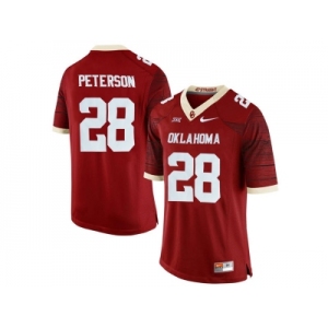 Men's Oklahoma Sooners Adrian Peterson #28 College Limited Football Jersey - Crimson