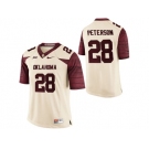 Men's Oklahoma Sooners Adrian Peterson #28 College Limited Football Jersey - White