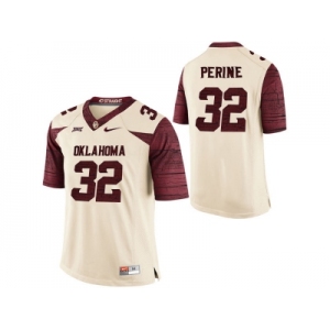 Men's Oklahoma Sooners Samaje Perine #32 College Limited Football Jersey - White