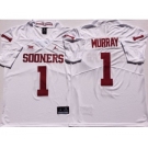 Oklahoma Sooners #1 Kyler Murray White College Football Jersey