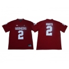 Oklahoma Sooners #2 Jalen Hurts Red College Football Jersey