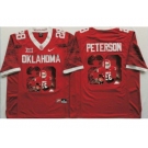 Oklahoma Sooners #28 Adrian Peterson Red Player Fashion Stitched NCAA Jersey